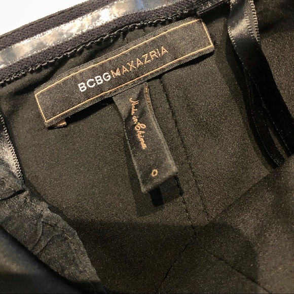 BCBG Strapless Sweetheart Mini Dress LBD Size 0 - Picture 5 of 5